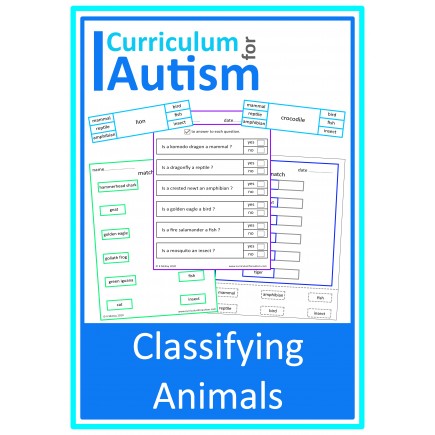 Classifying Animals Science Set